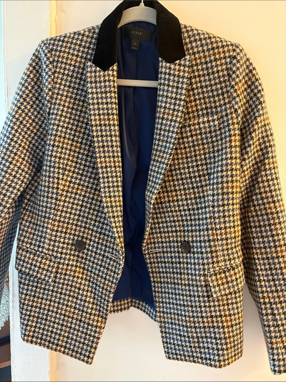 J. Crew Houndstooth Blazer